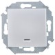 Кнопочный выключатель с подсветкой 16A 250В~ цвета алюминий S15 1591160-033 Simon