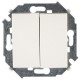 Двухклавишный переключатель (проходной) 16AX 250В~ цвета слоновая кость S15 1591397-031 Simon