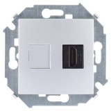 Розетка HDMI v1.4 цвета алюминий S15 1591407-033 Simon
