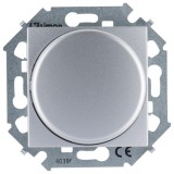 Светорегулятор поворотно-нажимной проходной 20-500Вт 230В~ цвета алюминий S15 1591790-033 Simon