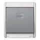 Рамка с клавишей для одноклавишного выключателя серого цвета S44 Aqua 4400010-035 Simon