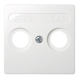 Накладка для розетки R-TV+SAT с пиктограммой "R-TV SAT" белого цвета S73 Loft 73097-60 Simon