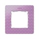 Рамка на 1 пост с горошинами на розовом фоне и белым основанием S82 Detail 8200610-213 Simon