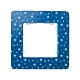 Рамка на 1 пост со звездами на фоне цвета индиго и белым основанием S82 Detail 8200610-221 Simon